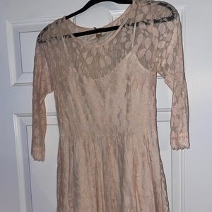 Cream free people dress